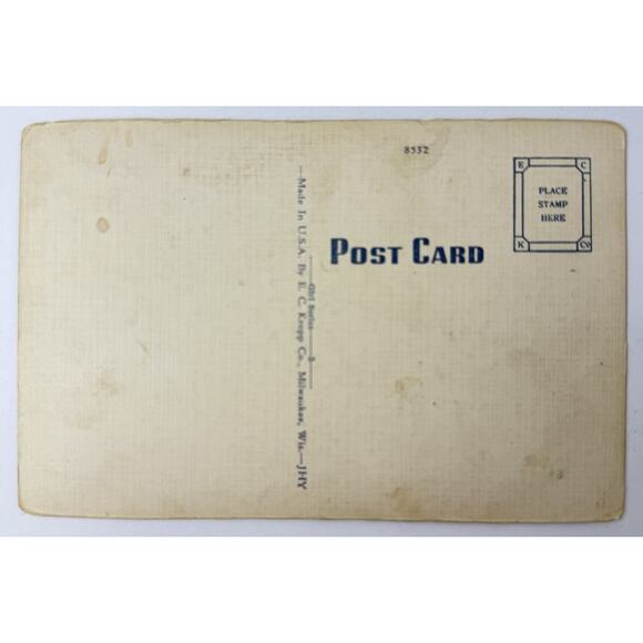 Vintage 1950s “You Send Me” Blonde Pin-Up Pinup Postcard Bow Gift T63 - Picture 2 of 2